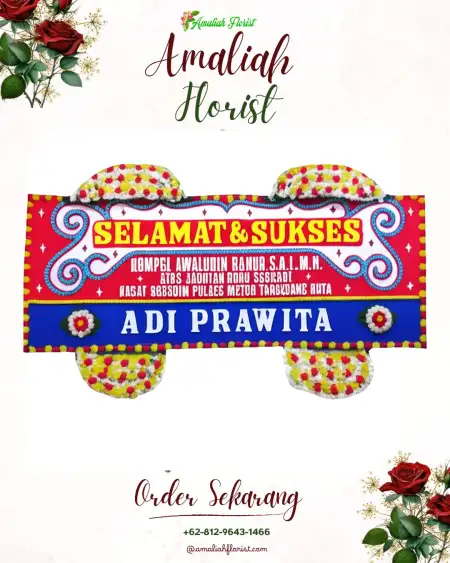 Papan Bunga Ucapan Selamat Kumbo